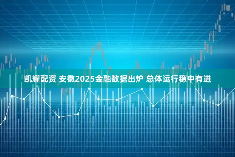 凯耀配资 安徽2025金融数据出炉 总体运行稳中有进